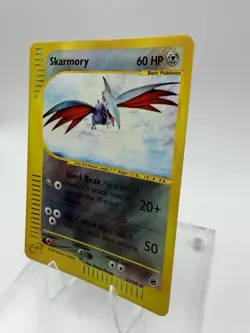 Pokemon Skarmory Expedition Base Set Holo Rare Reverse Holo #027/165 English LP - Image 2