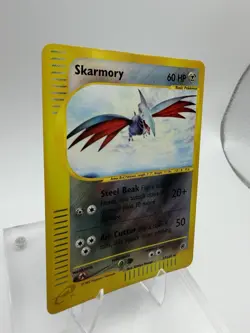 Pokemon Skarmory Expedition Base Set Holo Rare Reverse Holo #027/165 English LP - Image 3