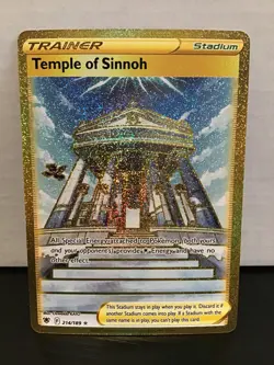 Temple of Sinnoh 214/189 Secret Rare Gold Holo Pokemon Astral Radiance - Image 1