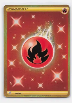 FIRE ENERGY 284/264 SECRET RARE FUSION STRIKE POKEMON - Image 2