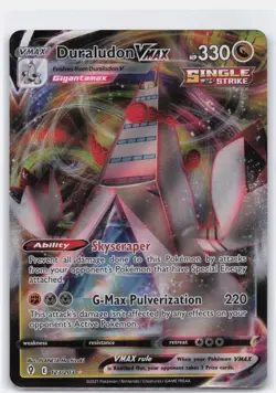 DURALUDON VMAX 123/203 HOLO RARE VMAX EVOLVING SKIES POKEMON NEAR MINT - Image 2