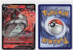 VOLCARONA V 021/203 HOLO RARE V EVOLVING SKIES POKEMON NEAR MINT - Image 4