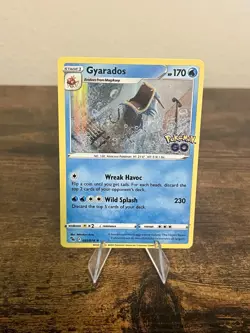 Gyarados 022/078 Holo Rare Pokemon GO Pokemon Card - Image 1