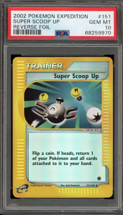 Pokemon Super Scoop Up Expedition Reverse Holo #151 PSA 10 Gem Mint - Image 1