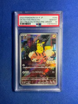 2023 Pokemon Sv-p Jp Detective Pikachu #098 Psa10 Special - Image 1