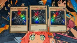 YuGiOh! | PLAYSET 3x Red-Eyes Black Dragon | MAGO-EN003 Gold Rares 1st Ed. | NM - Image 1