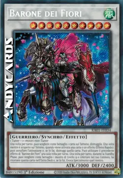 BARONE DEI FIORI • (Baronne De Fleur) • Segreta • RA01 IT034 • 1Ed • Yugioh! - Image 1