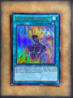 Yugioh Red-Eyes Transmigration DRL3-EN069 Ultra Rare 1st Ed LP - Image 1