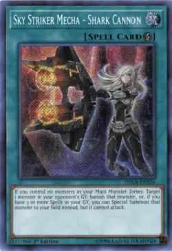 Sky Striker Mecha - Shark Cannon Secret Rare DASA-EN036 NM - Image 1