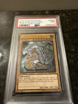 Yu-Gi-Oh! Blue-Eyes White Dragon 1st Edition Ultimate Rare YSKR-EN001 PSA 9 - Image 1