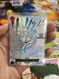 One Piece CCG Lightning Dragon Manga OP15-077 R Adventure on KAMI's Island - Image 2