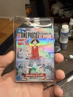 One Piece TCG Monkey D Luffy College Basketball US Voyage Promo P-055 - Image 1