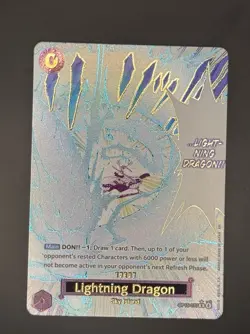 Lightning Dragon (Alternate Art) OP15-077 Adventure on Kami's Island Foil - Image 2