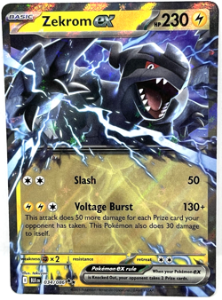 Zekrom ex - Pokemon TCG Black Bolt Holo Double Rare Pokemon Card 034/086 - Image 1