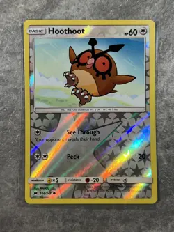 Hoothoot 106/147 Pokemon TCG Sm-Burning Shadows Reverse Holo (Near Mint) 1 - Image 1