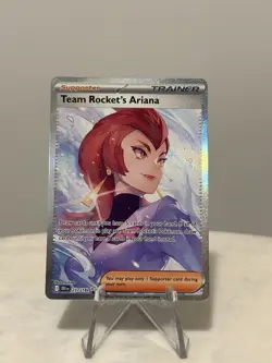 Team Rocket’s Ariana 237/182 Special Illustration Rare Pokemon TCG NM - Image 1