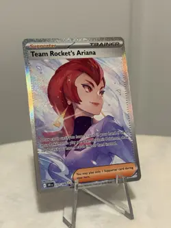 Team Rocket’s Ariana 237/182 Special Illustration Rare Pokemon TCG NM - Image 2