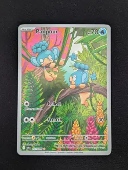 Panpour 101/086 Illustration Rare SV: Black Bolt pokemon tcg - Image 1