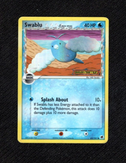 Swablu 65/101 EX Dragon Frontiers Holo 2006 Delta Species Stamped Pokemon TCG - Image 1