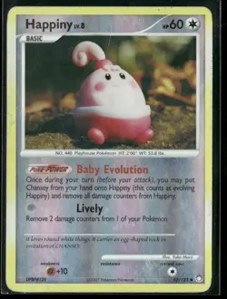 ✰ HAPPINY 52/123 UNCOMMON MYSTERIOUS TREASURES POKEMON ✰ HP - Image 2