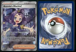 ✰ ACEROLA'S MISCHIEF 165/132 ULTRA RARE MEGA EVOLUTION POKEMON ✰ NM/M - Image 1