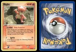 ✰ MAGBY 58/92 COMMON LEGEND MAKER POKEMON ✰ HP - Image 1