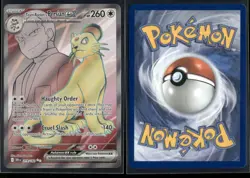 ✰ TEAM ROCKET'S PERSIAN EX 219/182 ULTRA RARE DESTINED RIVALS POKEMON ✰ NM/M - Image 1