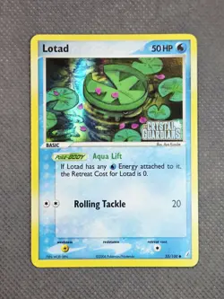 Lotad 55/100 Stamped Reverse Holo (2006) EX Crystal Guardians TCG Pokemon LP+ - Image 1