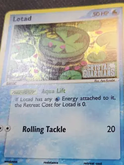 Lotad 55/100 Stamped Reverse Holo (2006) EX Crystal Guardians TCG Pokemon LP+ - Image 2