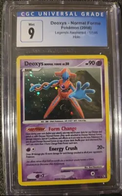 Pokemon Deoxys Normal Forme Legends Awakened 1/146 CGC 9. Holo Psychic 90 HP - Image 1