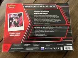 Pokemon TCG Team Rocket's Mewtwo ex Box 2024 Sealed 4 Packs Destined Rivals - Image 2