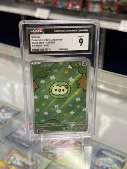 SOLOSIS POKEMON 2025 JPN BLACK BOLT ART RARE HOLO CGC 9 - Image 1