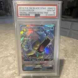 Pokemon Gyarados GX Hidden Fates Tins SM212 Black Star Promo Holo 2019 PSA 10 - Image 1