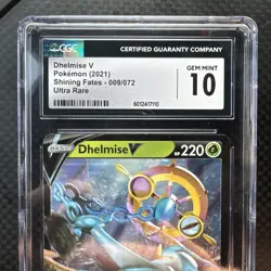 Pokemon TCG Dhelmise V Pokemon 2021 Shining Fates – #009/072 Ultra Rare - Image 3