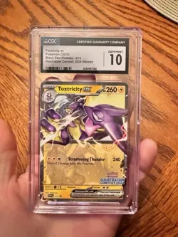Pokemon Toxtricity ex 215 Sv Scarlet & Violet Promo Illustration Contest English - Image 1