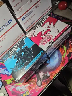 Pokemon Black Bolt and White Flare Elite Trainer Box ETB Set of 2 FACTORY SEALED - Image 1