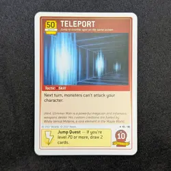 Maplestory iTCG Teleport 45/96 2007 WOTC Trading Card Game Rare Tactic Skill - Image 2