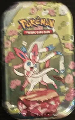 Pokemon Scarlet & Violet Prismatic Evolutions Sylveon Mini Tin 60ct - Image 1