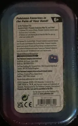 Pokemon Scarlet & Violet Prismatic Evolutions Sylveon Mini Tin 60ct - Image 2