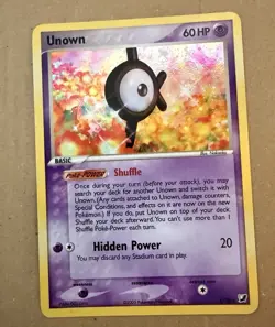 Unown (K) K/28 Unseen Forces Holo Rare 60 HP Psychic Pokemon - Image 1