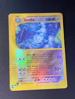 Pokemon Vintage Reverse Holo Steelix 035/147 Aquapolis E-Reader Wotc 2003 - Image 3