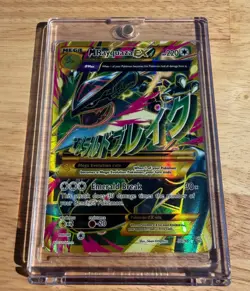 Pokemon M Rayquaza EX 98/98 Secret Rare Full Art – Ancient Origins – MP Damage - Image 1