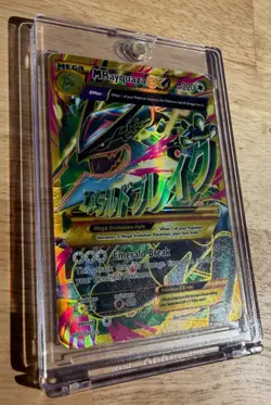 Pokemon M Rayquaza EX 98/98 Secret Rare Full Art – Ancient Origins – MP Damage - Image 3