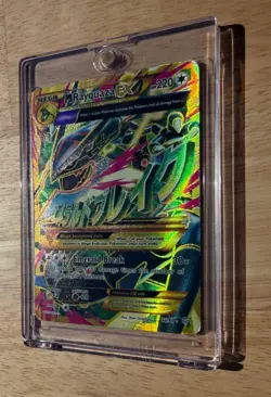 Pokemon M Rayquaza EX 98/98 Secret Rare Full Art – Ancient Origins – MP Damage - Image 4
