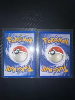 Pokemon Vaporeon Holo Misprint Jungle Edition 12/64 No Symbol MP & Dark Gyarados - Image 2