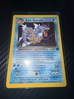 Pokemon Vaporeon Holo Misprint Jungle Edition 12/64 No Symbol MP & Dark Gyarados - Image 3