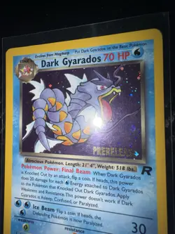 Pokemon Vaporeon Holo Misprint Jungle Edition 12/64 No Symbol MP & Dark Gyarados - Image 4