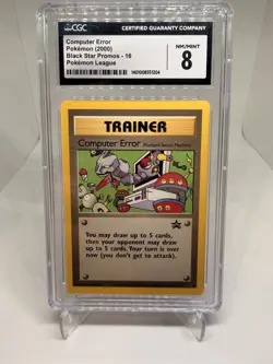 Computer Error 16/53 Black Star Promo Pokemon League 2000 CGC NM/MINT 8 WOTC - Image 1