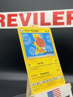 Pokemon SM Black Star Promos Ash's Pikachu #SM114 2017 - NM - Image 5