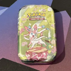 Pokemon TCG Scarlet & Violet Prismatic Evolutions Mini Tin Sylveon New & Sealed - Image 1